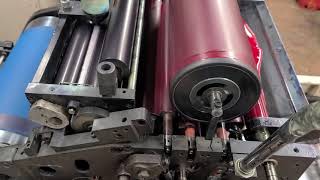 HAMADA 600 OFFSET PRINTING MACHINE GEARS AND CAMS  IN ACTION