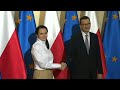 Belarus opposition figurehead Svetlana Tikhanovskaya meets Polish PM | AFP