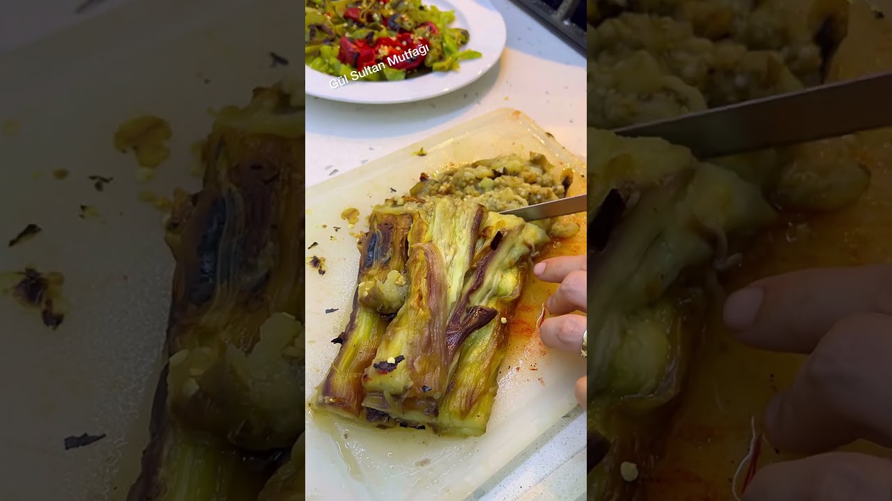TADI KOKUSU EFSANE💥Köz patlıcanlı yemek tarifi