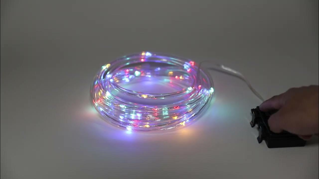 solar LED rope lights YouTube