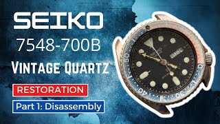 Seiko 7548-700B Tear Down Step-by-step