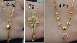 light weight gold necklace designs 