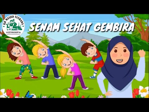 Senam Sehat Gembira oleh Guru-guru KB Masjid Syuhada Yogyakarta