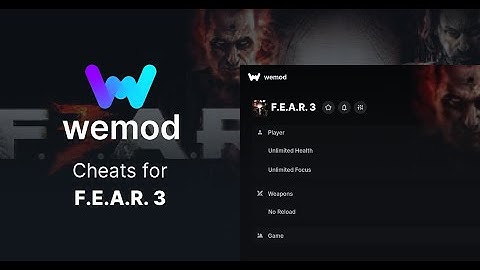 WEMOD Cheats For F.E.A.R.  3 #unlimitedhealth #unlimitedammo #noreload