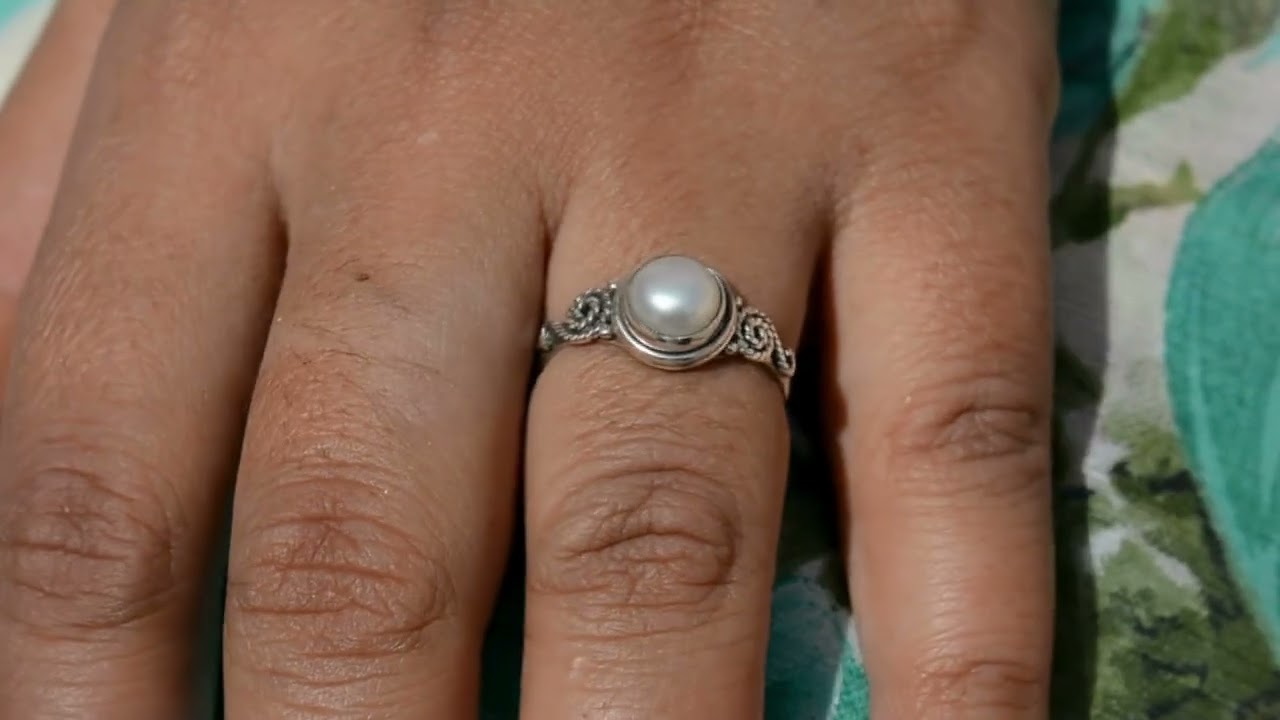 Pearl Silver Ring - Fortune Teller Biswajit