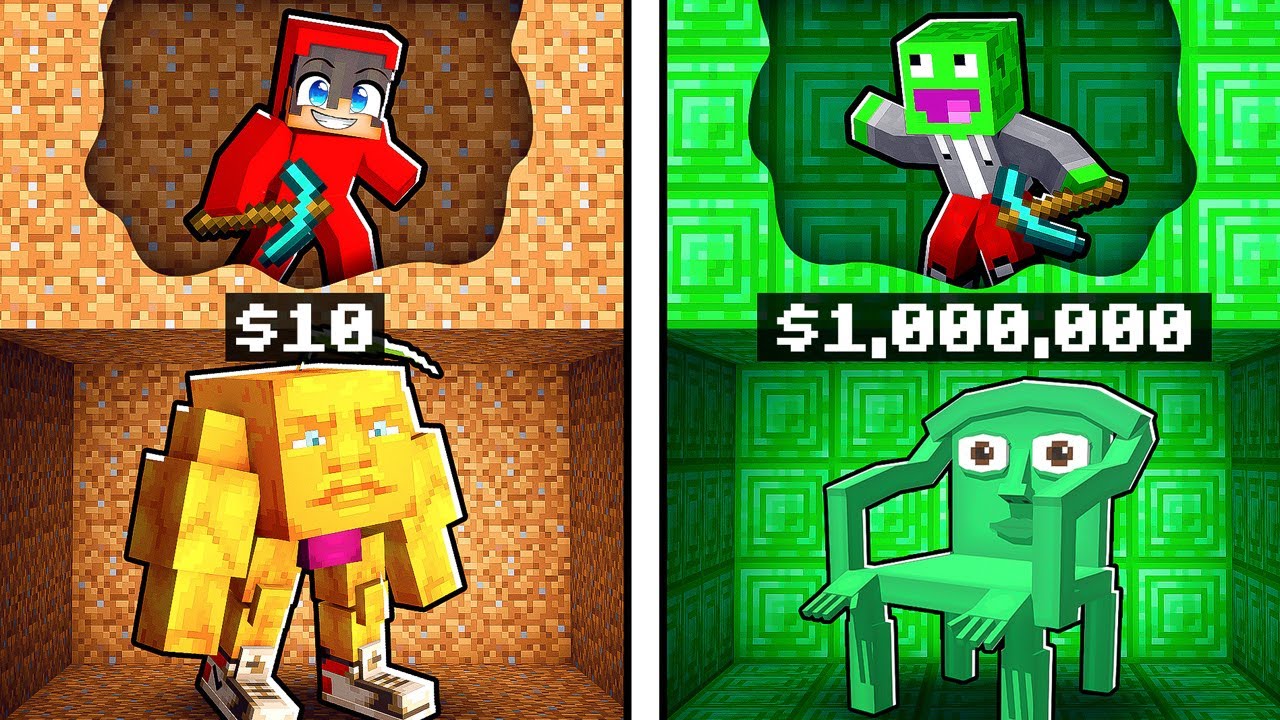 KTO WYKOPIE LEPSZEGO BRAINROTA WYGRYWA w Minecraft!