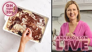 Making a Chocolate Marble Cake - Live! | Oh Yum 201 with Anna Olson