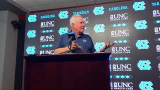 Full Mack Brown UNC vs Miami Postgame Press Conference