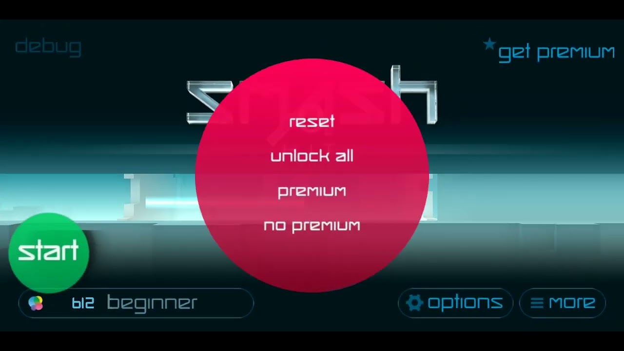 Smash Hit 0.8.0 Port Update 4: Updated Debug And Updated Menu Line.