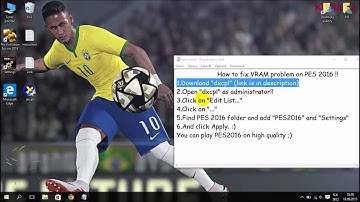 How to fix VRAM problem on Pro Evolution Soccer 2016 PES 2016