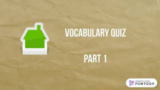 Vocabulary Quiz - Synonyms but not really, Part 1
