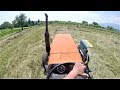 Lets drive  fiat 640  pttinger eurotop 340 n  raking hay on hills