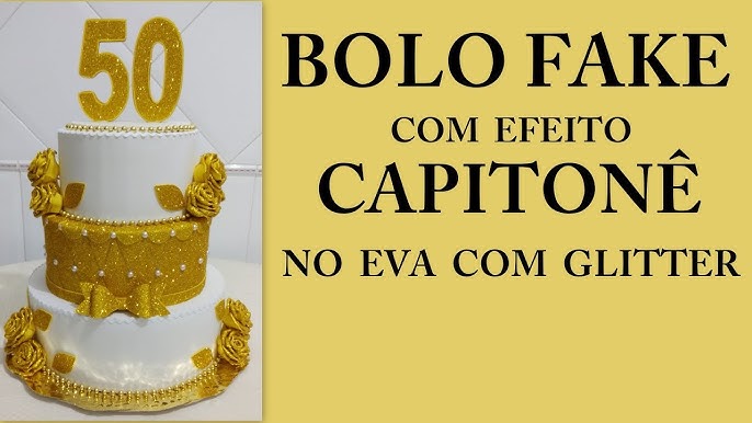 Festejante - Criações em EVA - Bolo Fake Barbie