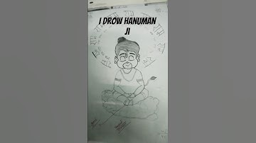 I drow a hanuman ji with charcoal pencil#art #shorts