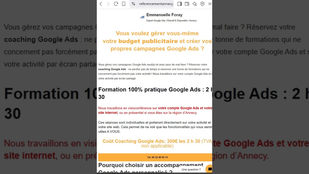 vous coacher et vous rendre autonome sur Google Ads