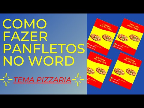 Vídeo: Como você faz um panfleto de campanha no word?