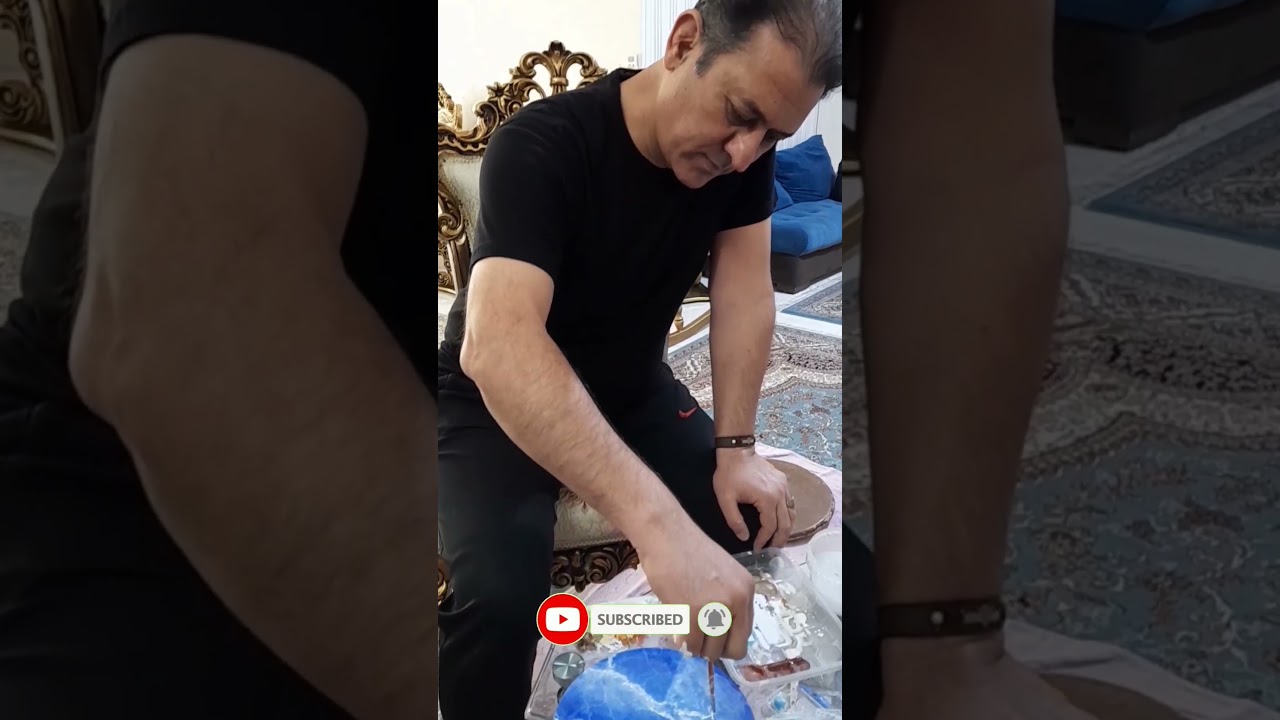 Acrylic Stone Texture on Wood 🪵 | Realistic Painting Tutorial ✨ | ArtIran 🎨