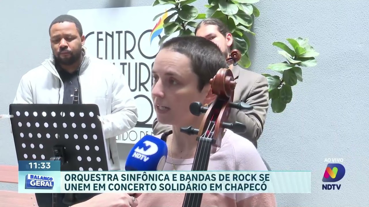 Orquestra Sinfônica de Chapecó une rock e música clássica em concerto solidário