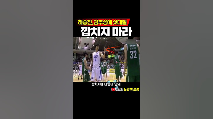하승진 김주성에 삿대질, 깝치지 마라 #농구 #프로농구 #KBL
