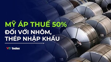 Mỹ áp thuế 50% đối với nhôm, thép nhập khẩu | VTVIndex