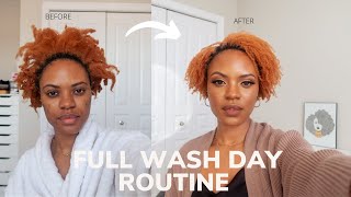 MY 2-HOUR WASH DAY ROUTINE | 4C HAIR