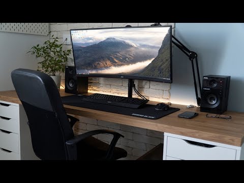 Продуктивное рабочее место | Домашний офис минималиста | Рум Тур