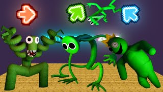 FNF Character Test | Gameplay VS Playground | Rainbow Friends (ALL Green) FNF Mods