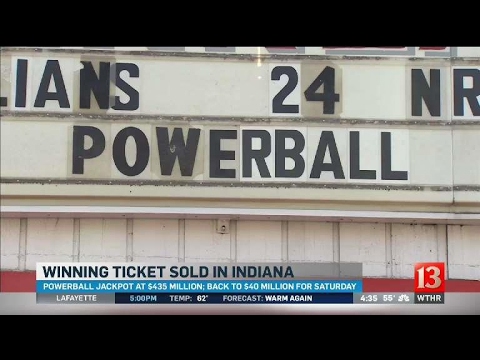 Video: $ 435 miljoner Powerball biljett såldes i Indiana