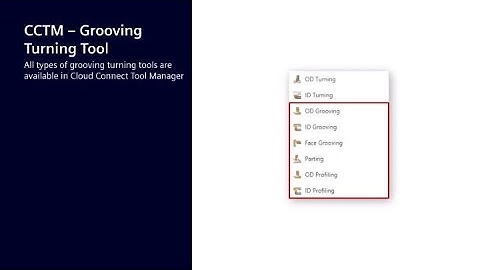 Cloud Connect Tool Manager in NX CAM - Grooving Tool Support
