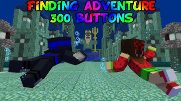 Minecraft / Finding Adventure 300 Buttons (8) Atlantis