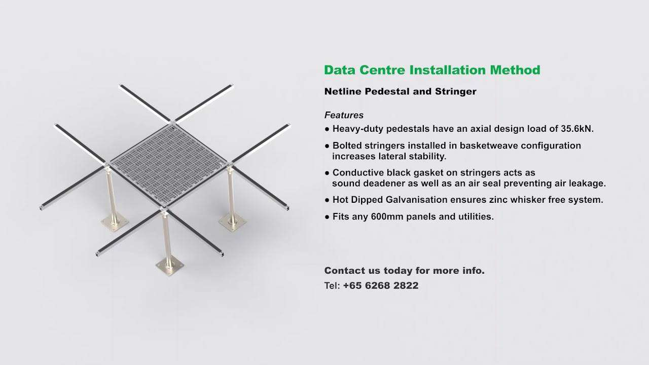 Netline Access Floor For Data Centre Youtube