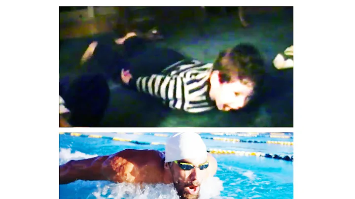 JOHNNY AGAR-Boy Imitates Michael Phelps Side by Side