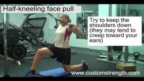 Ottawa fitness trainer: Half-kneeling face pull