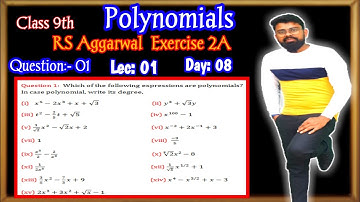 Which of the following expressions are polynomials in case of a polynomial write its degree
