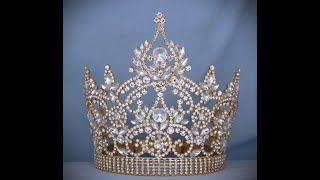 Continental Rhinestone Adjustable Crown Tiara