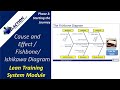 Cause and Effect Diagram - Video #11 of 36. Lean Training System Module (Phase 3)