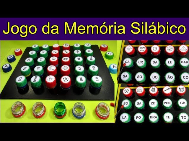 Jogo da memória silábico - AMO ATIVIDADES LUDICAS