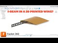 I- Beams in 3D printed wings to make them strong without carbon fiber rods?