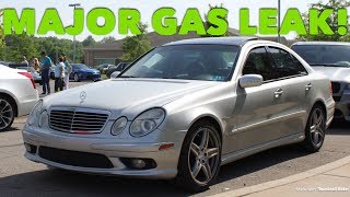 Our Mercedes E55 AMG almost caught on FIRE! Here's why