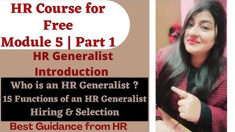 HR Course - Module 5 | HR Generalist Course | Part 1 #hrgeneralist #hrcourse  #hr #readytogetupdate