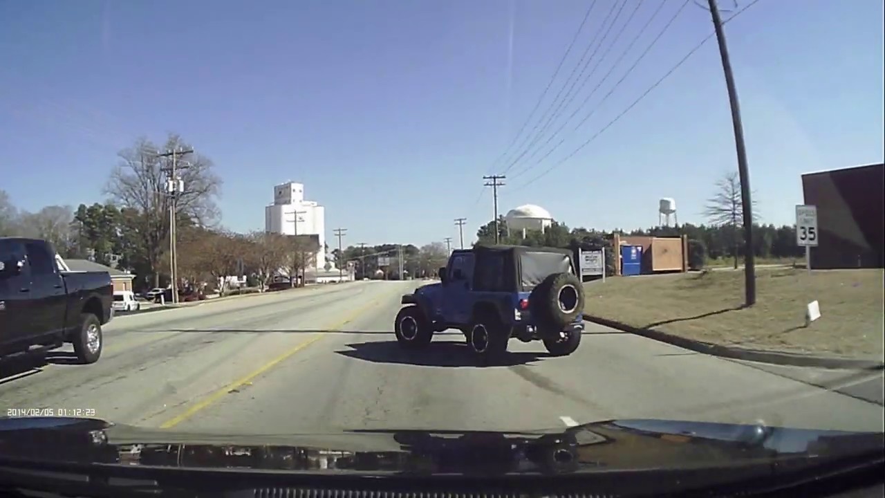 Jeep causes crash Anderson, SC YouTube