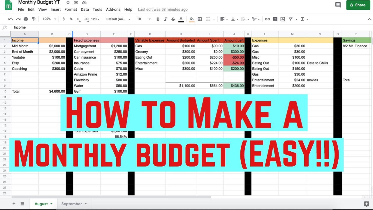 How to Create a Simple Budget