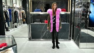 Total-look от Philipp Plein: парка On the avenue, джемпер 1978, брюки Down, ботинки Big Skull