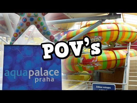 Aquapalace Praha - all water slides / tobogany! (POV)