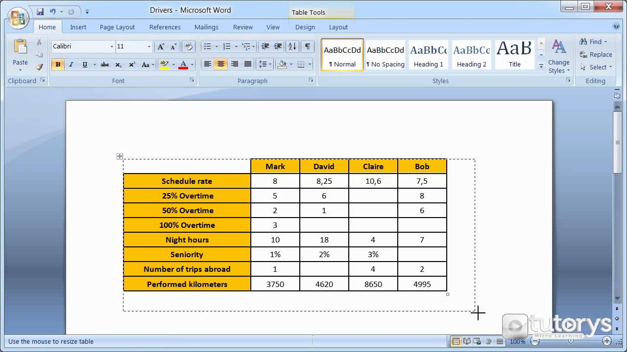 How To Create And Customize Tables In Microsoft Word Riset