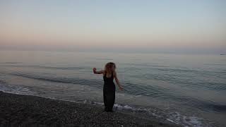 by the sea #Butoh #hermonicsinging #dancebythesea