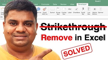 How to Remove Strikethrough in Excel