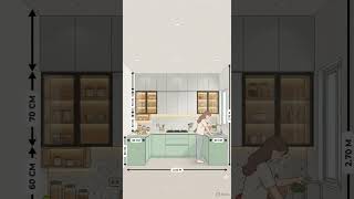 Space-saving modular kitchen with premium modern aesthetics.