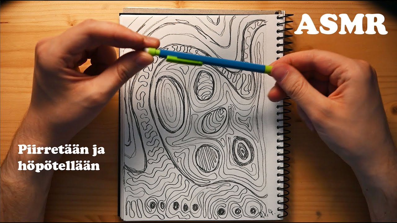 Uniset piirtelyt ja höpötykset 😴 ASMR Suomi