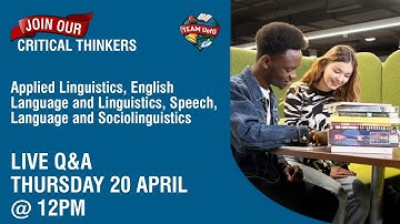 English Language & Linguistics MSc LIVE Q&A